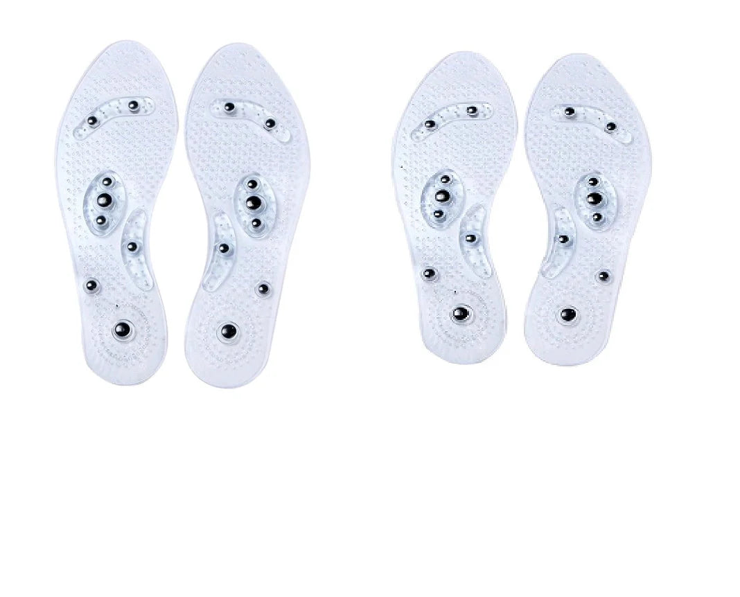 Magnetic therapy silicone massage insoles for foot comfort and health