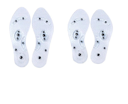 Magnetic therapy silicone massage insoles for foot comfort and health