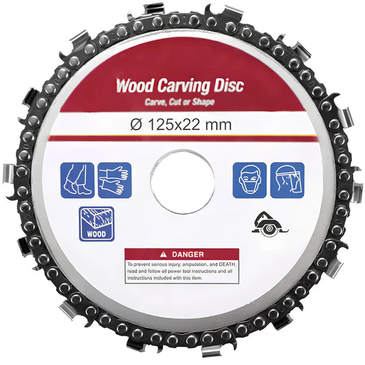 5 inch carbide angle grinder chain plate, 5mm thick for high-speed 13000 RPM metal cutting