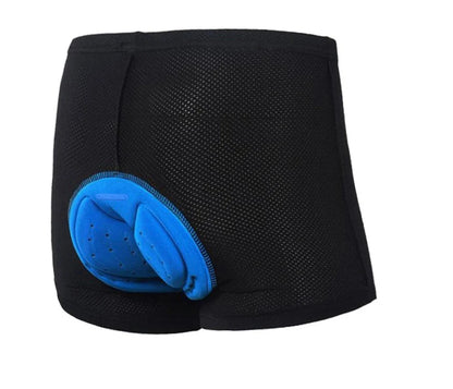 Black bicycle cycling underwear with mesh fabric and silicone lining for summer cycling
