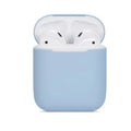 Silicone case for AirPods charging case in multiple colour options on a white background