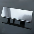 White ABS interior rearview mirror with high definition glass lens, 305x80mm, for cars