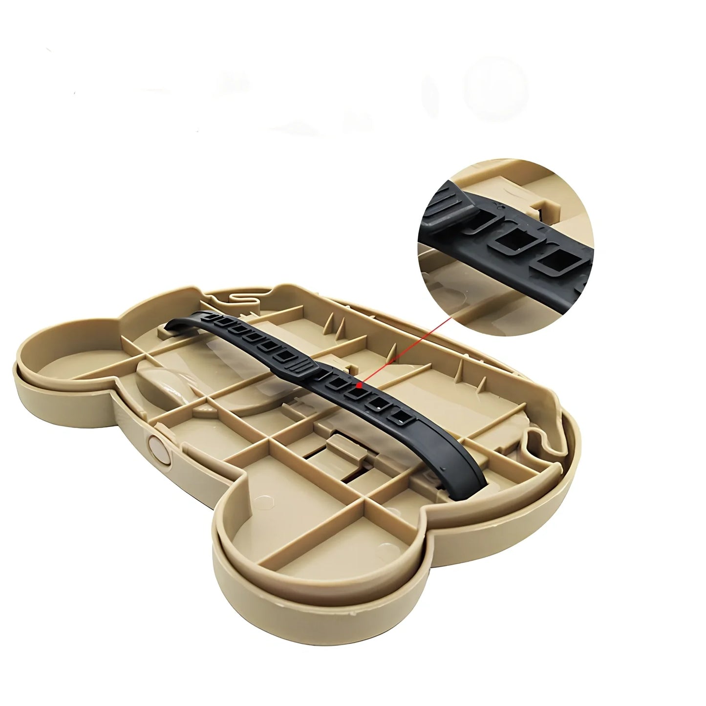 Child car seat table with 20x23.5cm surface mounted on vehicle seat back