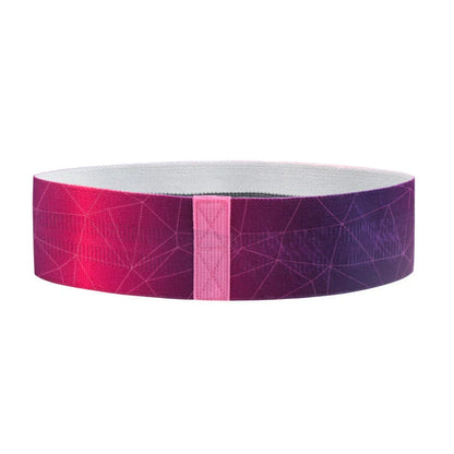 Pure cotton yoga resistance band showing 8cm width and circumference measurement for hip exercises