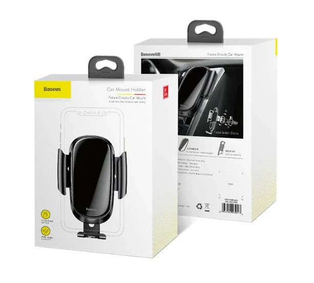 Universal smart car bracket in blue, silvery, and black options for secure smartphone mounting