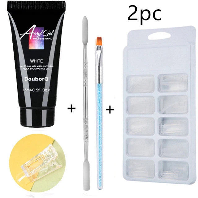 DIY Nail Polish Art Set featuring resin-based formula and application tools for creative manicures