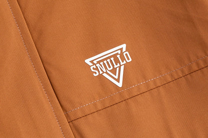 Men's outdoor assault suit in coffee color, rainproof and windproof, sizes S to 2XL