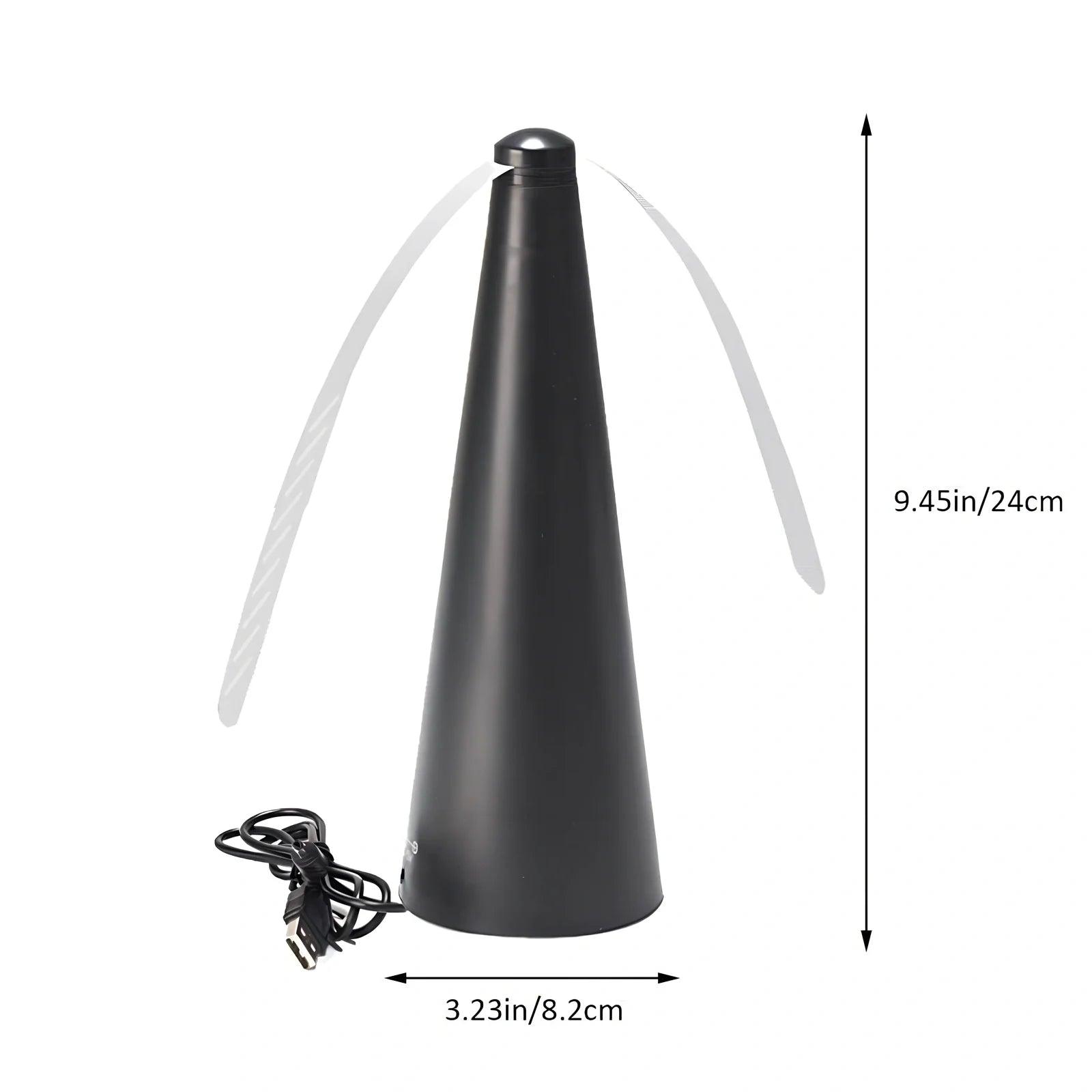 Compact USB fly repellent fan with ABS housing for tabletop insect protection