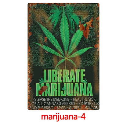 European style tin painting wall decoration 30cm x 20cm