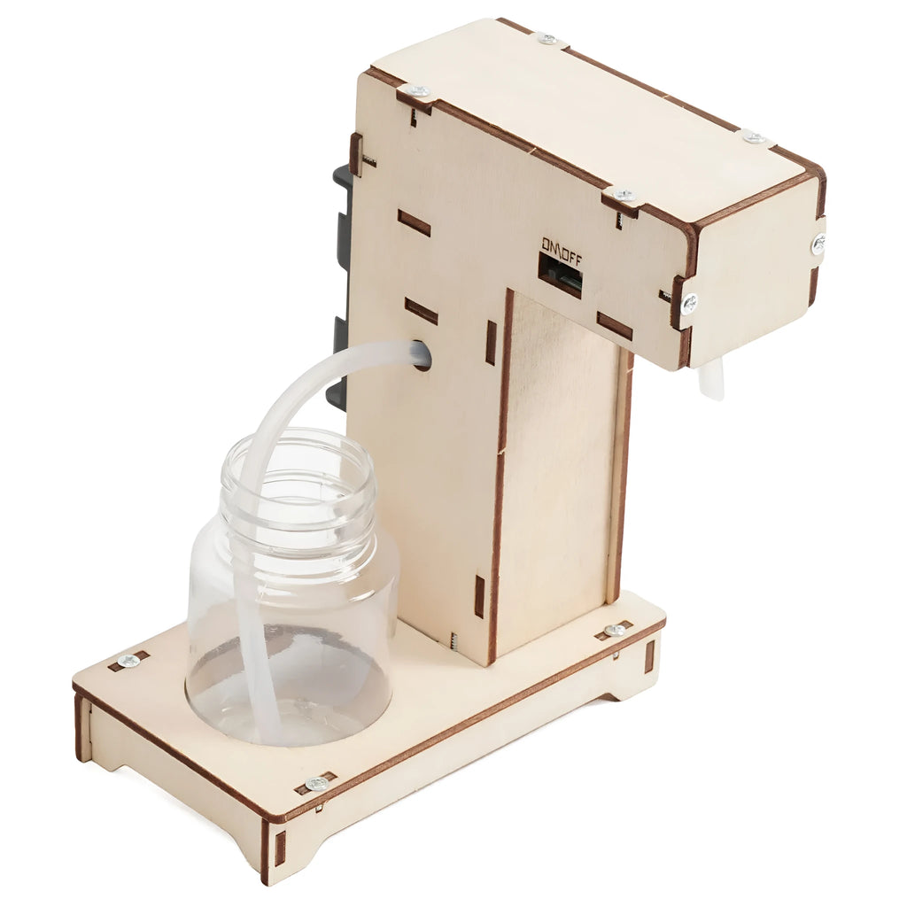 Wooden automatic induction foam hand washing manual suit DIY kit for teenagers with motion sensor technology