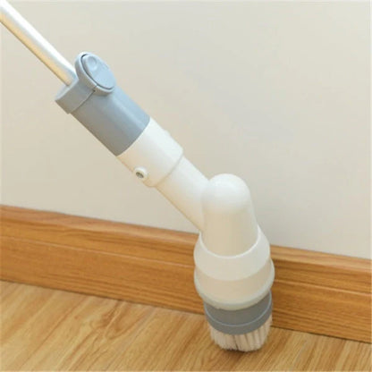 Electrical Toilet Brush with wireless charging and adjustable handle for comprehensive cleaning