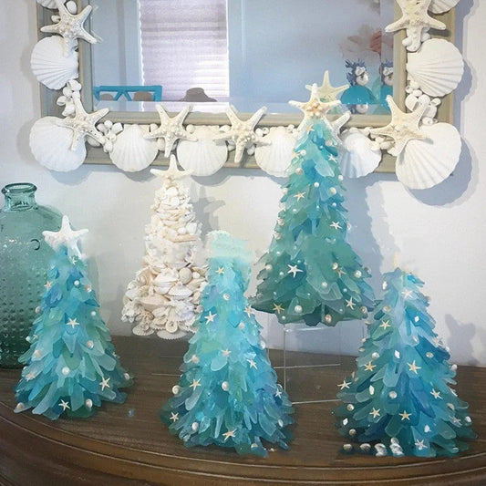 Unique blue PVC Christmas tree decoration for holiday DIY projects