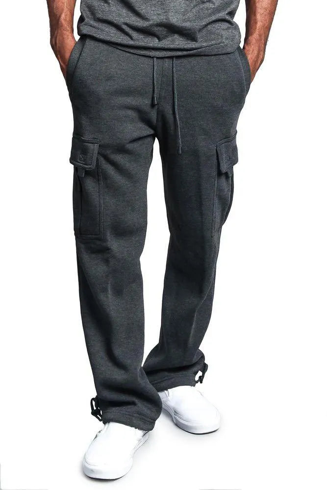 Casual Multi-pocket Loose Straight-leg Overalls for Men and Women, Polyester Broadcloth Midweight Fabric, Available in White, Black, Dark Gray, Light Gray, Army Green, Red, Sizes M to 4XL, Drawstring Closure, Spring Autumn Wear