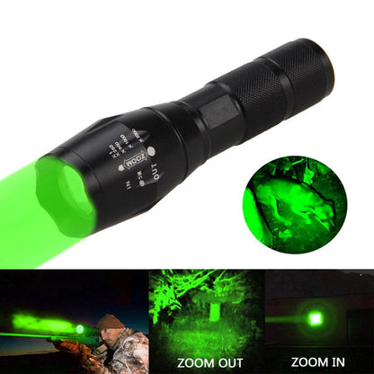 Portable Mini LED Zoom Flashlight with adjustable focus for outdoor use