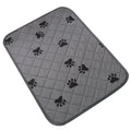 Grey diamond reusable dog diaper pad with waterproof backing and non-slip base