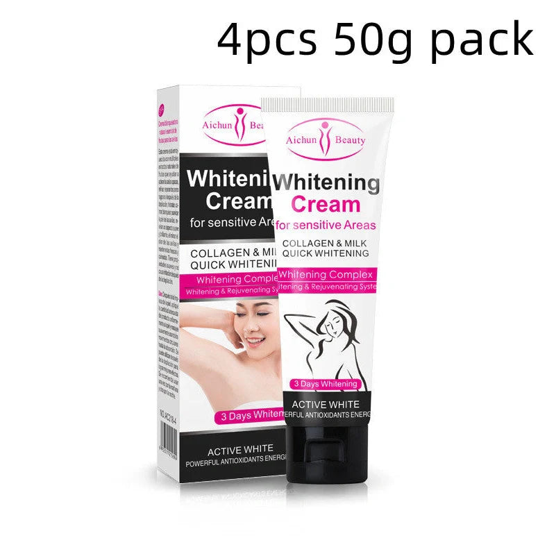 Aichun 50g armpit whitening cream container for underarm skin tone improvement and odour management