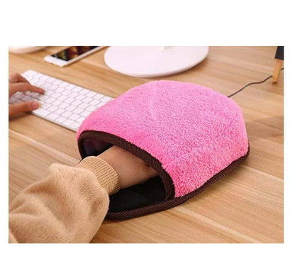 Cozy Heated Mouse Pad with Adjustable Temperature Settings and Smooth Rubber Surface for Comfortable Computing
