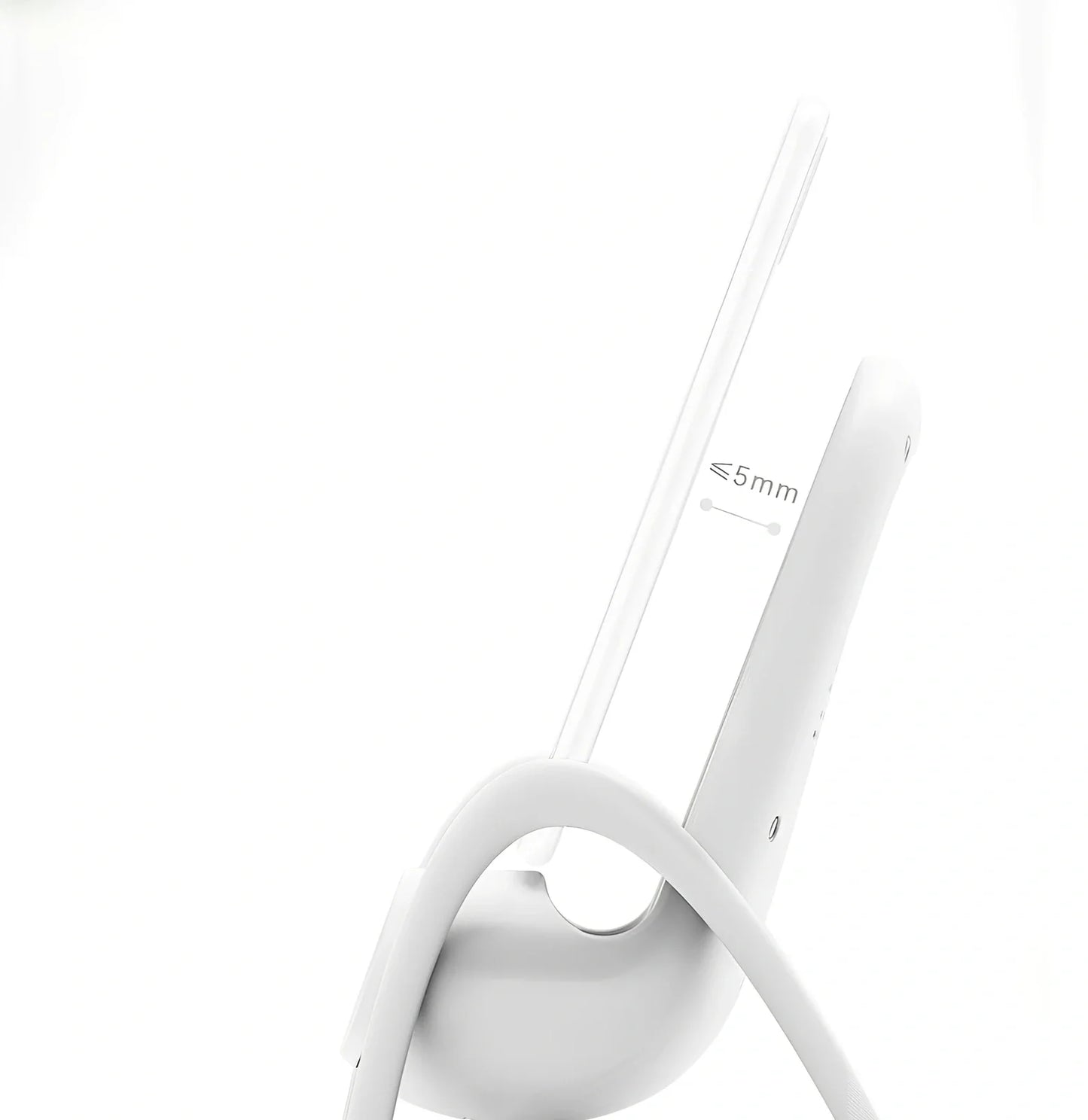 Black amplified wireless charger with bracket, 9.8 x 9.8 x 14.2 cm, for phone charging and audio boost