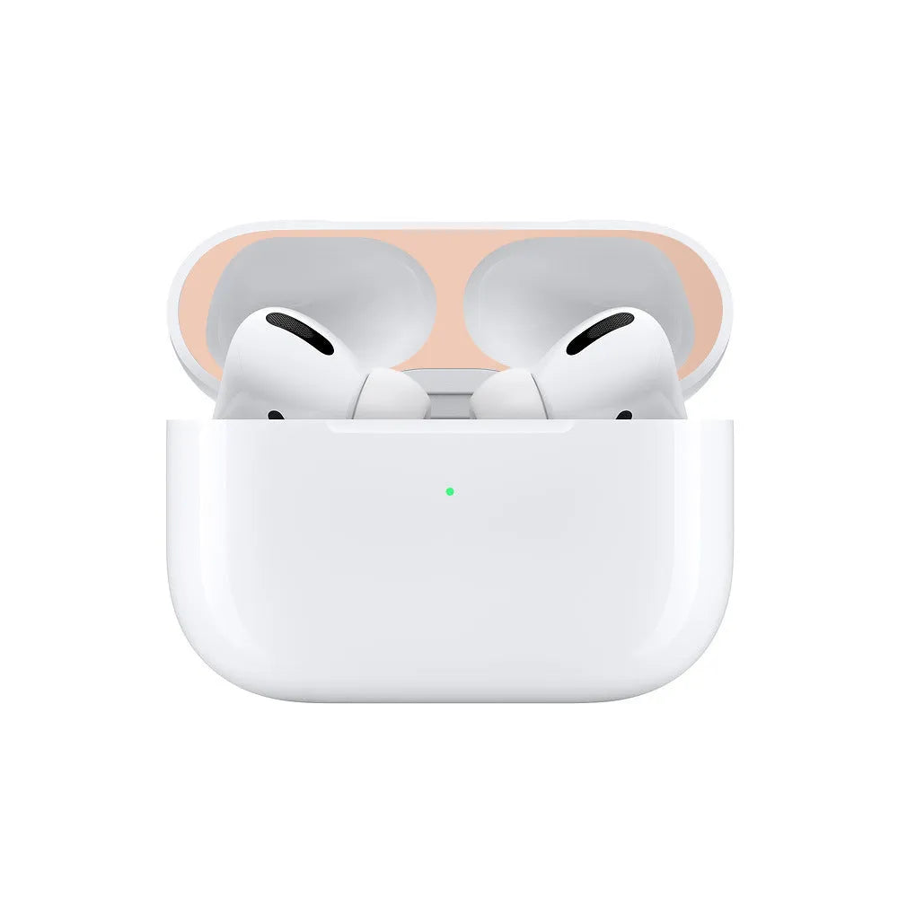 Electroplated metal sticker film for Apple AirPods in eight colours – dustproof and fingerprint-proof protector