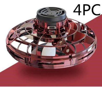 Remote control drone toy performing aerial acrobatics with intuitive manual controls and durable construction