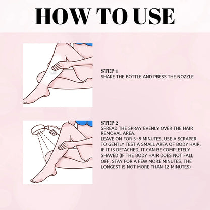 Mu Si Honey Hair Removal Spray for smooth, hair-free skin