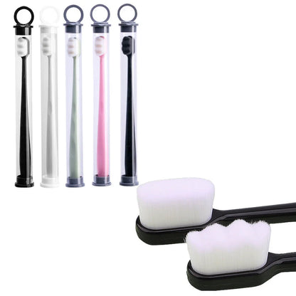 Ultra-fine nylon toothbrush with super soft 2.3cm bristles for sensitive gums