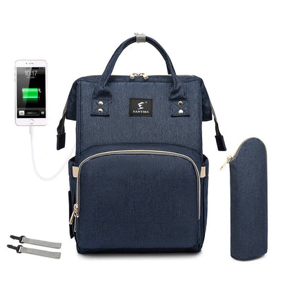 Portable Folding Crib Mummy Bag in green, grey, black, and pink options