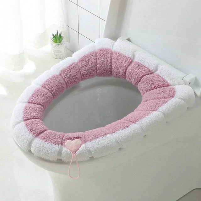Nordic toilet seat cushion in various colors - soft, warm, and washable