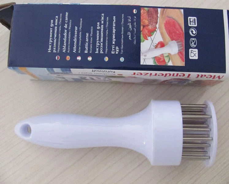 Steak Pork Chops Tender Meat Needle in white, perfect for enhancing meat flavour and tenderness