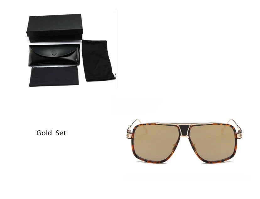 Grandmaster Square Sunglasses for men with UV400 protection and durable frame