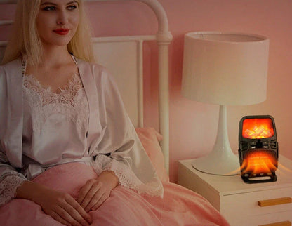 1000W portable electric heater with remote control and safety features