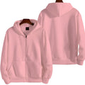 Men's solid colour loose fit sports jacket with front zipper in polyester-spandex fabric