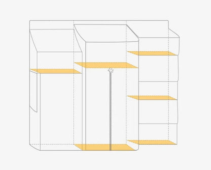 Universal baby crib hanging storage bag in durable Oxford cloth, available in multiple colours