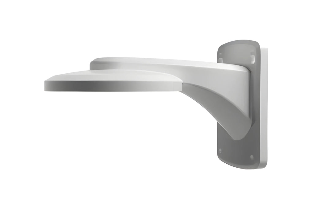 White aluminium alloy ABS dome camera wall mount bracket measuring 160x120x74mm