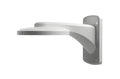 White aluminium alloy ABS dome camera wall mount bracket measuring 160x120x74mm
