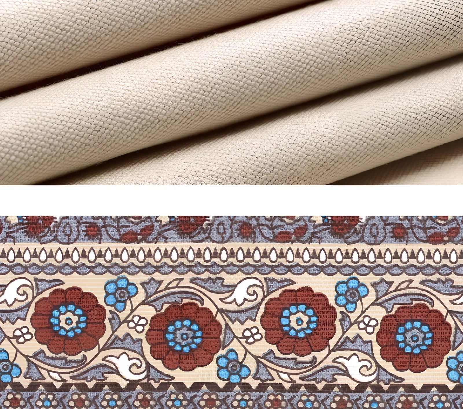 Canvas laptop sleeve showing size options for 11-15 inch devices with protective padding