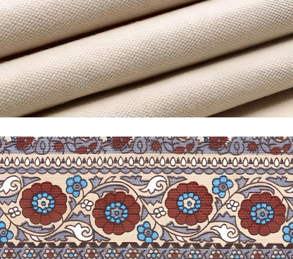 Canvas laptop sleeve showing size options for 11-15 inch devices with protective padding