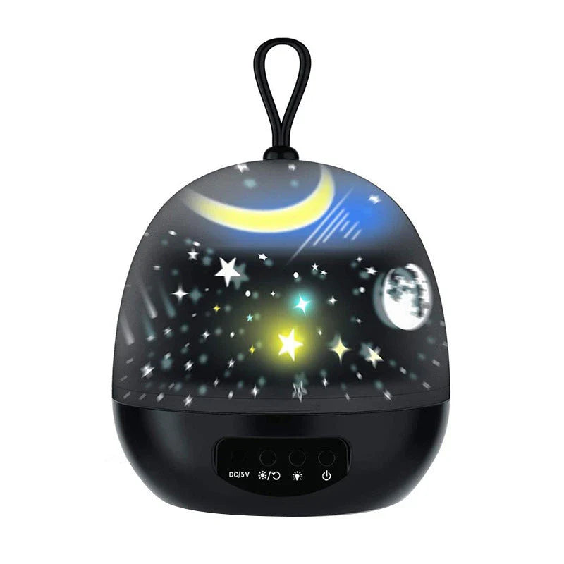 360° rotating night light projector with 8 LED lighting modes for bedroom decoration