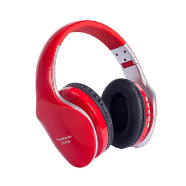 HobbyLane Bluetooth wireless headset in black, red, or white colour with over-ear design