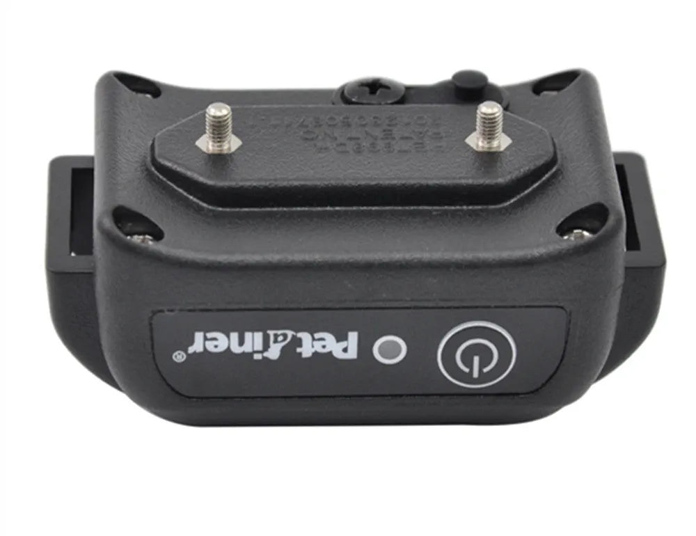 998DBB remote dog training collar with blue LCD screen and waterproof TPU receiver for two dogs