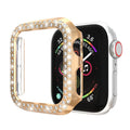 PC protective case for Apple Watch in various colours shown next to a watch.