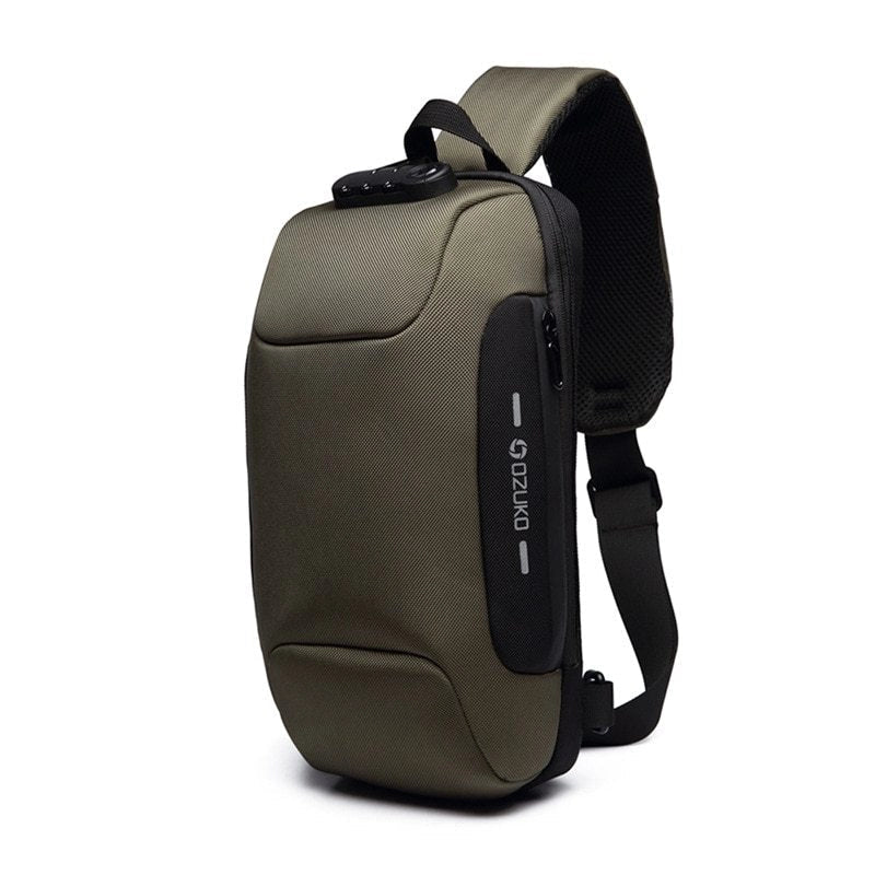 Multifunctional shoulder bag with anti-theft and waterproof features in various colours