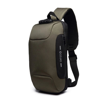 Multifunctional shoulder bag with anti-theft and waterproof features in various colours