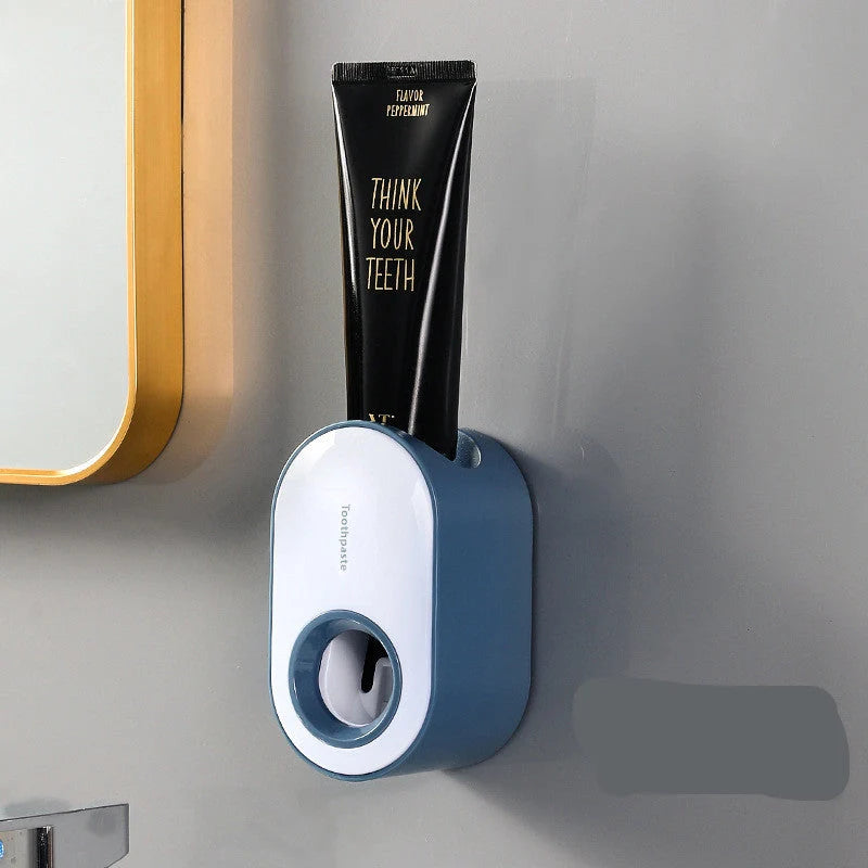 Automatic Wall-mounted Toothpaste Squeezer in multiple colours for clean, efficient dispensing