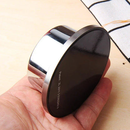 Stainless steel mechanical kitchen timer with magnetic back, no batteries required