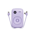 Sharing Mini 10000mAh retro portable power bank in blue with multi-U port output