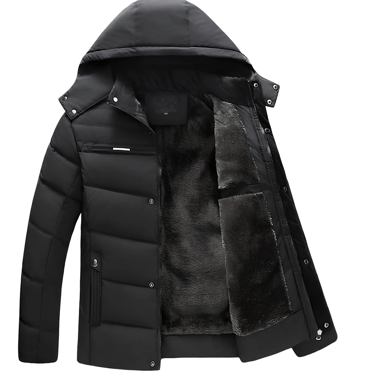 Cotton blend cardigan with rayon filler in black, green, or navy blue for men and women