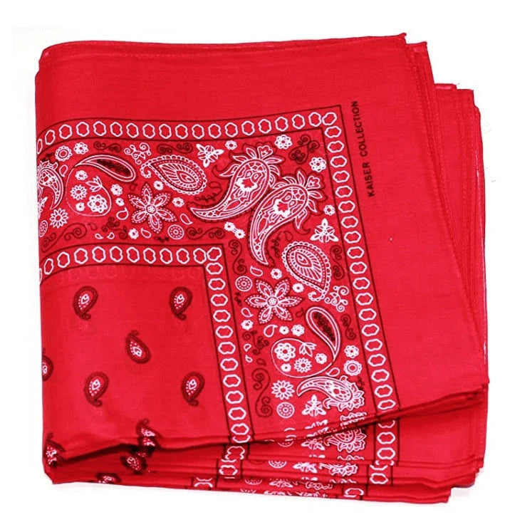 Cashew Flower Paisley Hip Hop Square Scarf in various colours