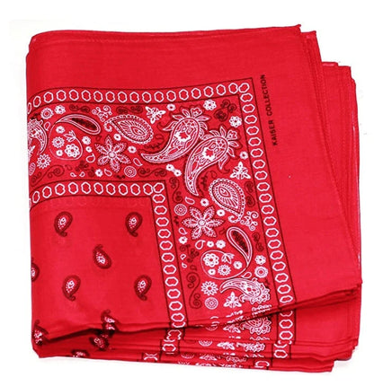 Cashew Flower Paisley Hip Hop Square Scarf in various colours