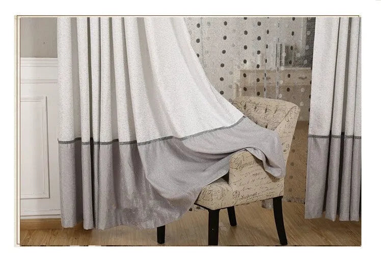 Single panel blackout curtain showing choice of hook and ring hanging styles on a white background.